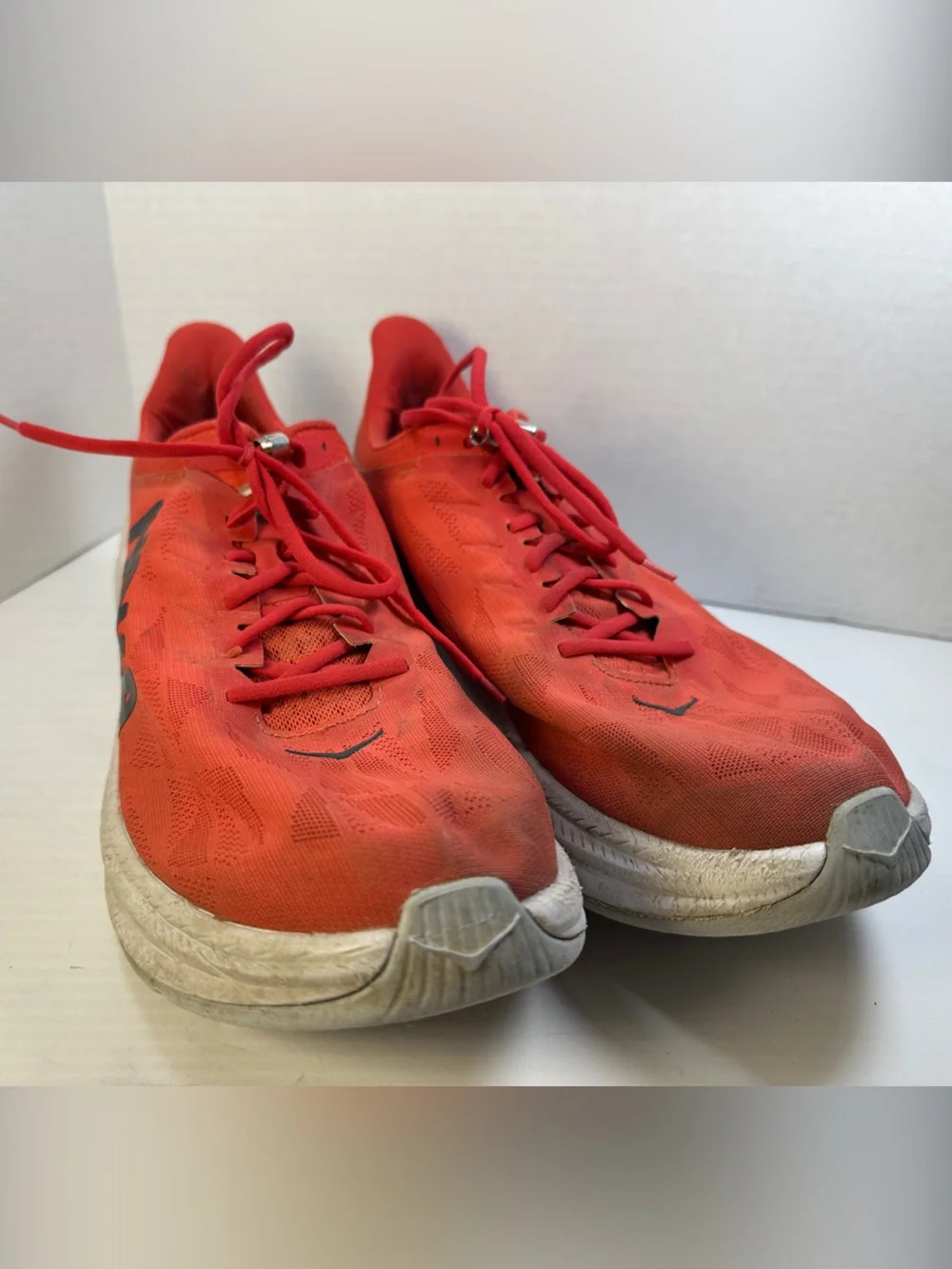 Hoka Men’s Red Running Shoes Lace-Up Size 13